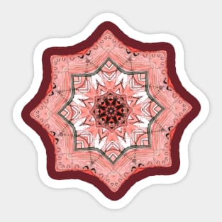 Light Red Abstract Sticker